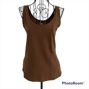 Old Navy First Layer Chocolate Brown Tank Top Size S NWOT